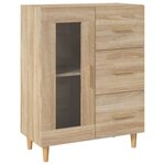 vidaXL Buffet chêne sonoma 69 5x34x90 cm bois d'ingénierie