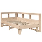 vidaXL Lit bibliothèque sans matelas 100x200 cm bois massif de pin