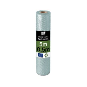 Pack and Move - Film à bulle recyclé - 0 5 x 5 m - Déménagement expédition et protection - Papier bulle de qualité - 70 recyclé
