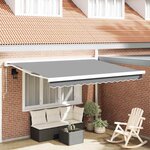 Auvent Blanc 3 5 x 2 5 m Métal