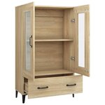 vidaXL Buffet haut Chêne sonoma 70x31x115 cm Bois d'ingénierie