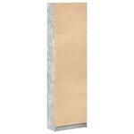 vidaXL Armoire Gris Béton 55x25x189 cm en Bois Ingénierie