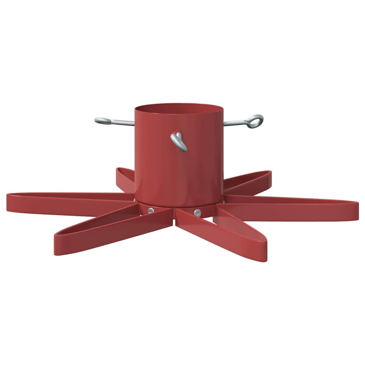 Pied De Sapin De Noël Noir En Acier - Forme étoile, Réservoir D'eau 1.73L - Pour Intérieur/extérieur
