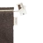 Tapis en laine brun chaud  à franges - 120 x 170 cm