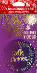 LOT 5 Cartes Meilleurs Vœux + 5 Enveloppes 4x9cm