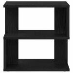 vidaXL Table d'appoint Chêne noir 40 x 40 x 40 cm Bois d'ingénierie