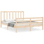 vidaXL Cadre de lit sans matelas 160x200 cm bois massif de pin