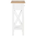 vidaXL Table d'appoint Blanc 27 x 27 x 65 5 cm Bois