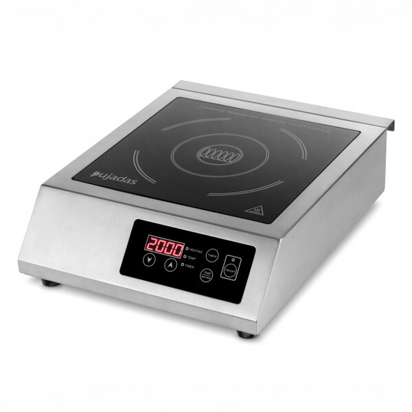 Réchaud plaque à induction 3 5 kw quatre ventilateurs - pujadas -  - acier inoxydable