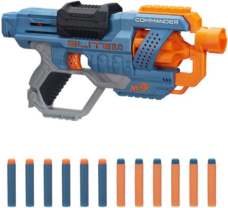 Pistolet et flechettes Nerf Fortnite Officielles orange bleu - La Poste