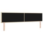 vidaXL Tête de Lit LED Design Lignes Crème 100 cm Tissu
