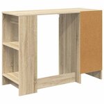 vidaXL Bureau Chêne Sonoma Bois d'ingénierie 100 x 40 x 75 cm
