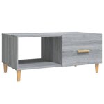 vidaXL Table basse sonoma gris 89 5x50x40 cm bois d'ingénierie