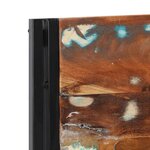 vidaXL Tête de lit 120 cm bois massif récupéré et fer