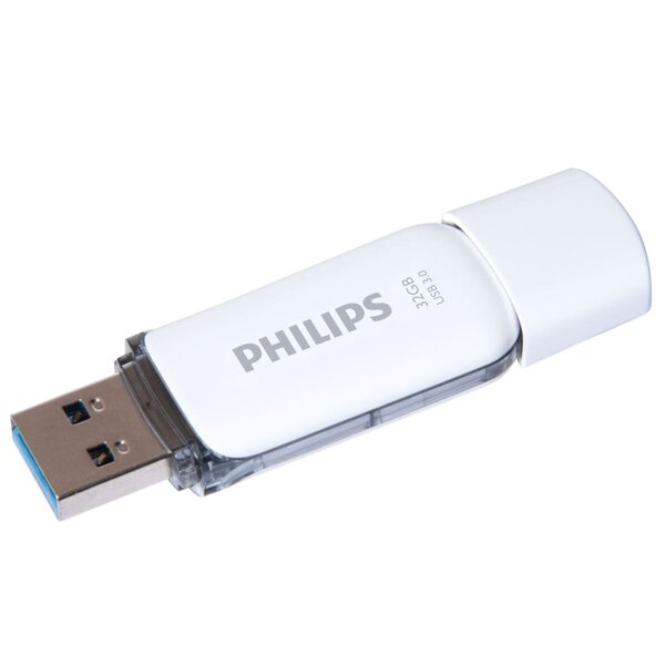 Philips clé usb 3.0 snow 32 go blanc et gris