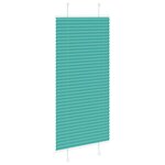 vidaXL Store plissé vert pétrole 55x150 cm largeur du tissu 54 4 cm