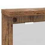 vidaXL Porte-manteau mural avec étagère Bois ancien 85 x 10 x 45 cm