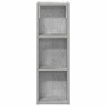 vidaXL Armoire murale de salle de bain Gris Béton 20 x 10 x 60 5 cm