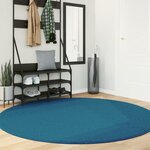 vidaXL Tapis OVIEDO à poils courts turquoise Ø 200 cm