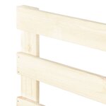 vidaXL Cadre de lit de palette sans matelas 90x200 cm bois pin massif