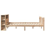 vidaXL Lit bibliothèque sans matelas 135x190 cm bois de pin massif