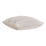 Coussin fourrure artificielle blanc 45 x 45 cm
