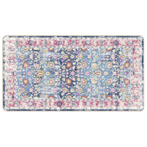 vidaXL Tapis lavable multicolore 80x150 cm antidérapant