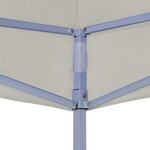 vidaXL Tente de fête Crème 200 x 200 x 315 cm Tissu Oxford
