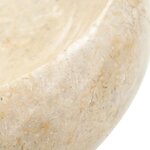 vidaXL Lavabo 40 x 12 cm Marbre Crème