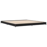 vidaXL Cadre de lit sans matelas noir 200x200 cm