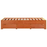 vidaXL Cadre de lit sans matelas avec tiroirs 90x200cm bois pin massif