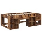 vidaXL Cadre de lit pour enfants avec rangement Bois ancien
