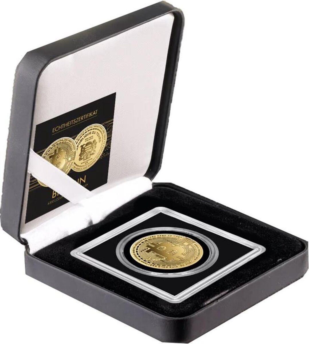 Pièce de monnaie en Or 5000 Francs g 0.155 (1/200 oz) Millésime Gold Gift  BITCOIN 1/200 - La Poste