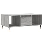 vidaXL Table basse Sonoma gris 90x50x36 5 cm Bois d'ingénierie