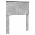 vidaXL Cadre de lit Gris Béton et Argent 70 x 190 cm Bois d'ingénierie