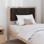 vidaXL Tête de lit Autre Marron et noir 75 cm Bois massif en pin