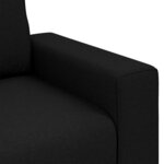 vidaXL Canapé avec coussin Noir 100 x 77 x 82 cm tissu