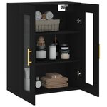 vidaXL Armoire murale noir 69 5x34x90 cm