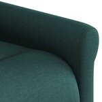 vidaXL Fauteuil inclinable Vert foncé Tissu