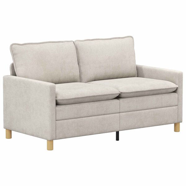 vidaXL Canapé Crème 156 x 81 x 87 5 cm Polyester