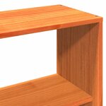 vidaXL Cadre de lit sans matelas cire marron 160x200cm bois pin massif