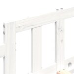vidaXL Lit de jour sans matelas blanc 90x200 cm bois de pin massif
