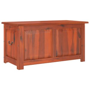 vidaXL Coffre de rangement avec couvercle marron bois massif d'acacia