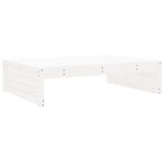 vidaXL Salon de jardin 4 Pièces blanc bois de pin massif