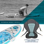 Stand up paddle gonflable flower rohe - 10'6'' (320cm) 30'' (76cm) 6'' (15cm) avec pompe  pagaie  leash et sac de transport