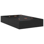 vidaXL Cadre de lit de rangement Bois noir 120x190 cm