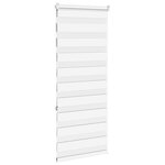 vidaXL Store zèbre blanc 55x150 cm largeur du tissu 50 9 cm polyester