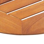 vidaXL Table pliable de jardin 60x75 cm bois d'acacia massif