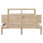 vidaXL Cadre de lit avec tête de lit sans matelas 150x200 cm