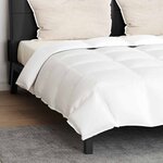 vidaXL Ensemble de Duvet avec oreiller 3 Pièces Blanc Plume de canard